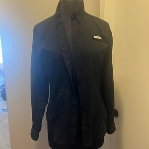 Columbia Black PFG Button-Up Shirt